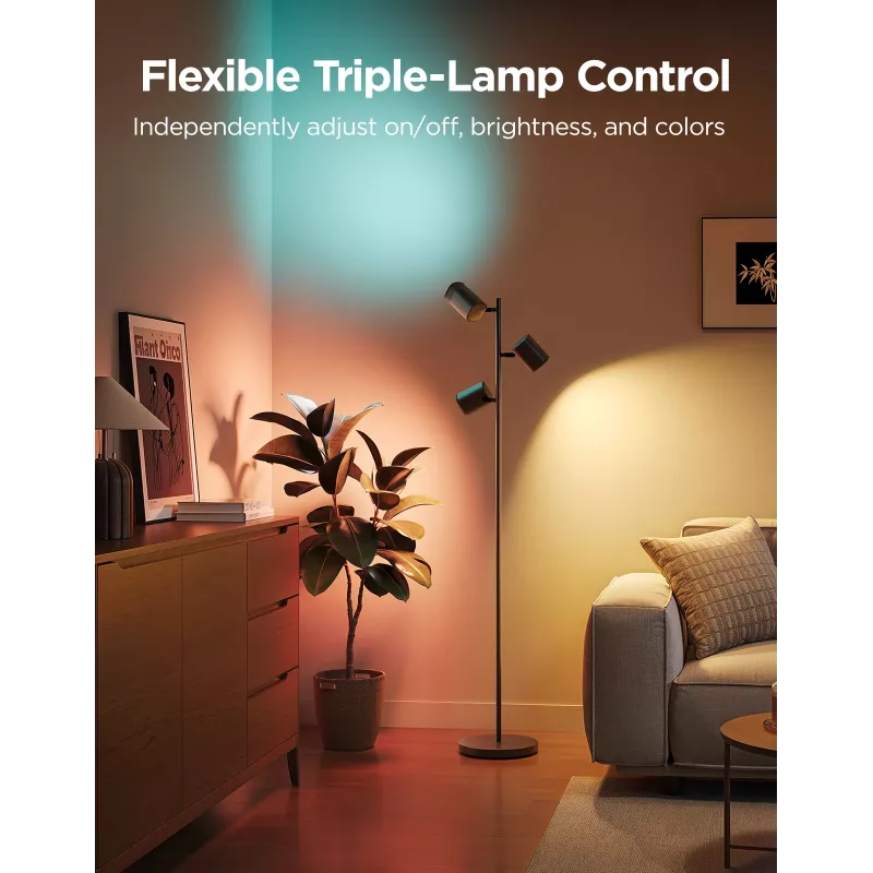 Govee Tree Floor Lamp Išmanusis grindų apšvietimas Wi-Fi/Bluetooth 72 W