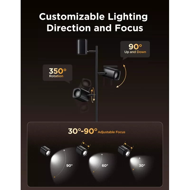 Govee Tree Floor Lamp Išmanusis grindų apšvietimas Wi-Fi/Bluetooth 72 W
