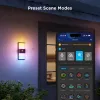 Išorinis sieninis šviestuvas Govee H7078CD1 išmanusis RGB spalvą keičiantis, Wi‑Fi / išmanusis valdymas