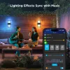 Išorinis sieninis šviestuvas Govee H7078CD1 išmanusis RGB spalvą keičiantis, Wi‑Fi / išmanusis valdymas