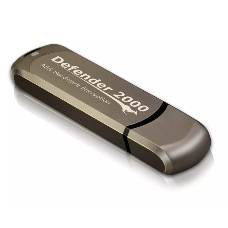 Kanguru Defender 2000 FIPS 140-2 sertifikuotas, 16 GB USB atmintinė USB Type-A 2.0 ruda