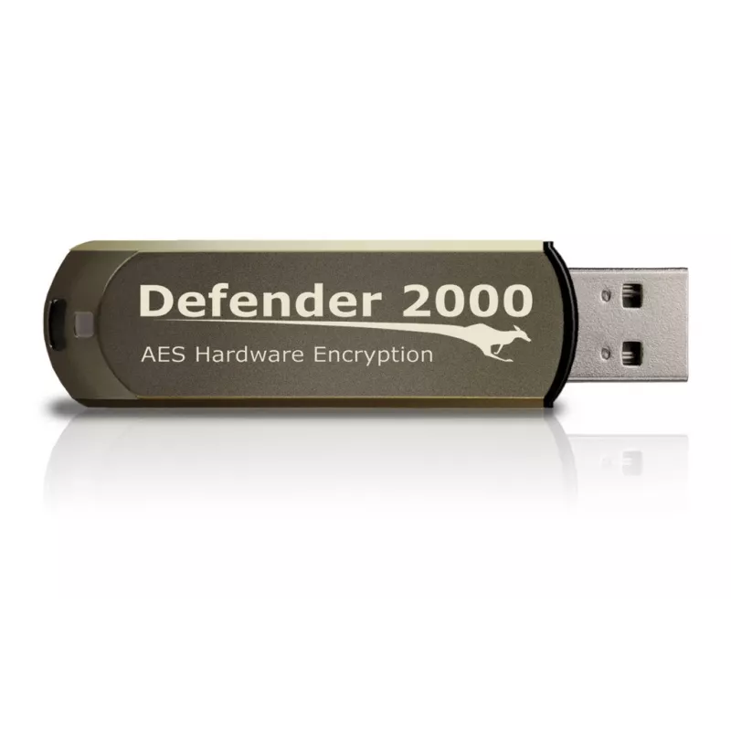 Kanguru Defender 2000 FIPS 140-2 sertifikuotas, 16 GB USB atmintinė USB Type-A 2.0 ruda