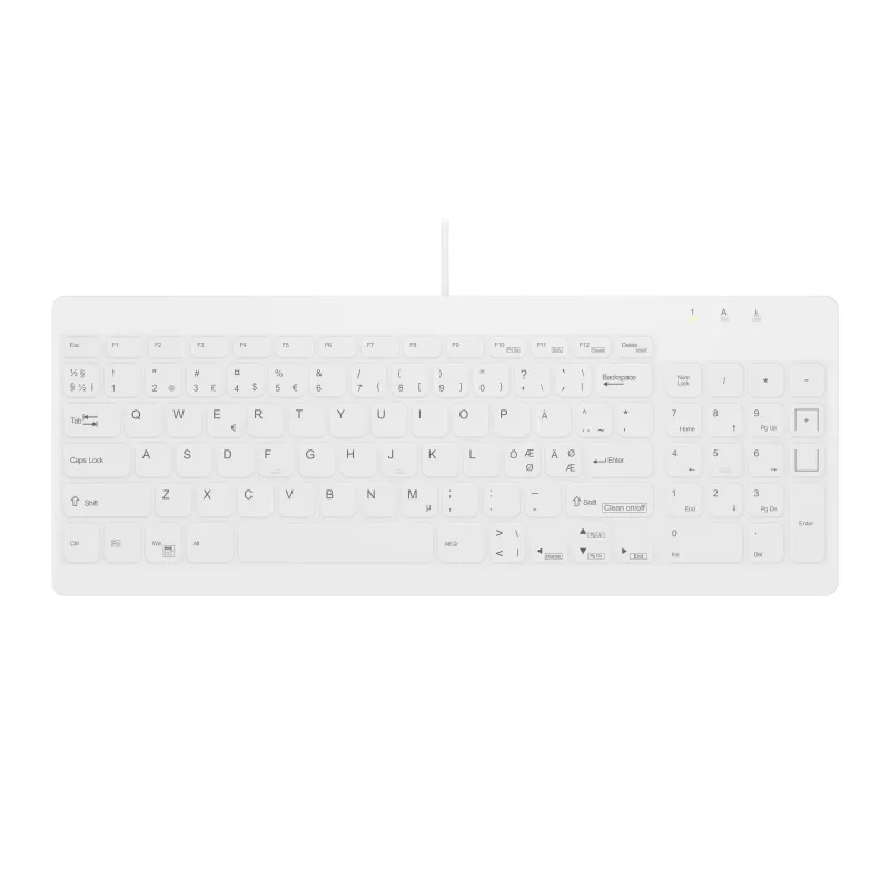 Contour Design Active Key Contour QuickClean Medical klaviatūra IP68 Compact Wired White PN C7012