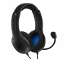 PDP LVL50 laidinės ausinės PS4 baltos - 50 mm garsiakalbis, laidinės, Laidinės, Žaidimų, Ausinės, Juoda