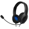 PDP LVL50 laidinės ausinės PS4 baltos - 50 mm garsiakalbis, laidinės, Laidinės, Žaidimų, Ausinės, Juoda