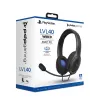 PDP LVL50 laidinės ausinės PS4 baltos - 50 mm garsiakalbis, laidinės, Laidinės, Žaidimų, Ausinės, Juoda