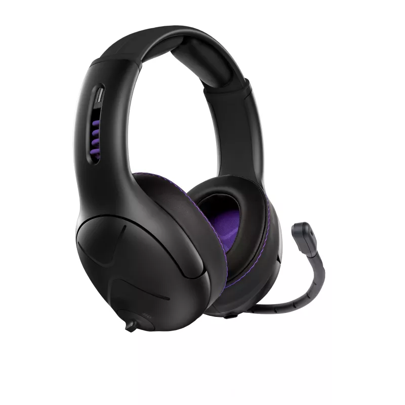 Ausinės VICTRIX Gambit Wireless — laidinis ir belaidis ryšys, 20–20000 Hz, 2 m kabelis, 301 g, juoda/violetinė