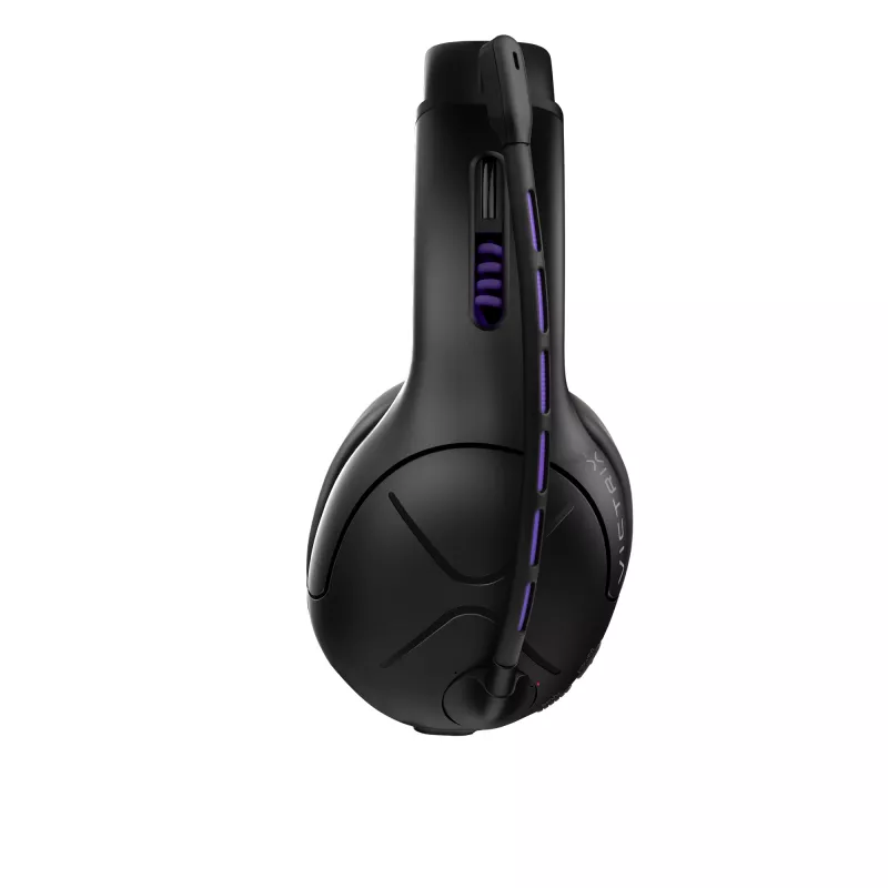Ausinės VICTRIX Gambit Wireless — laidinis ir belaidis ryšys, 20–20000 Hz, 2 m kabelis, 301 g, juoda/violetinė