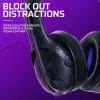 Ausinės VICTRIX Gambit Wireless — laidinis ir belaidis ryšys, 20–20000 Hz, 2 m kabelis, 301 g, juoda/violetinė