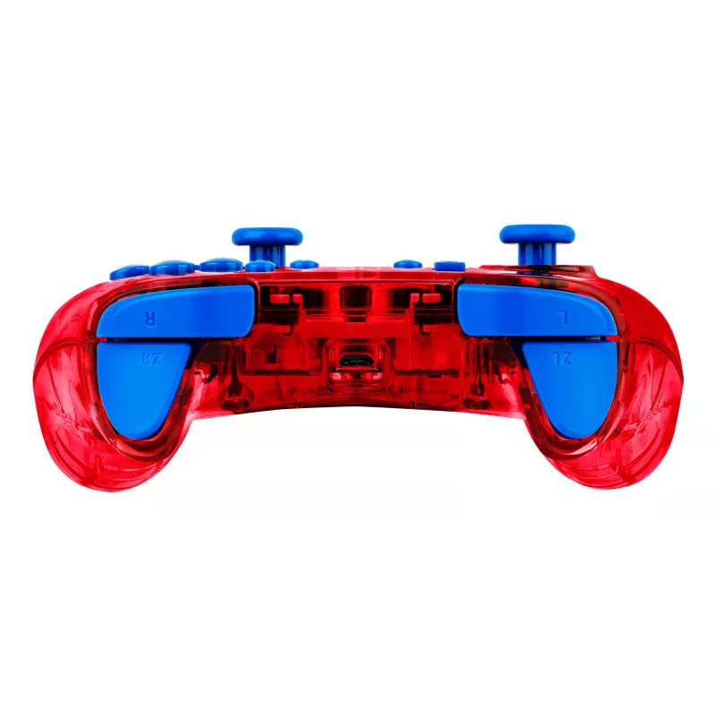 PDP Rock Candy: Mario Punch Red, permatomas USB žaidimų pultelis analoginis / skaitmeninis Nintendo Switch, Nintendo Switch Lite, Nintendo Switch OLED