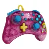 PDP Rock Candy: Bubblegum Peach Pink, permatomas USB žaidimų pultas analoginis / skaitmeninis, skirtas Nintendo Switch, Nintendo Switch Lite, Nintendo Switch OLED