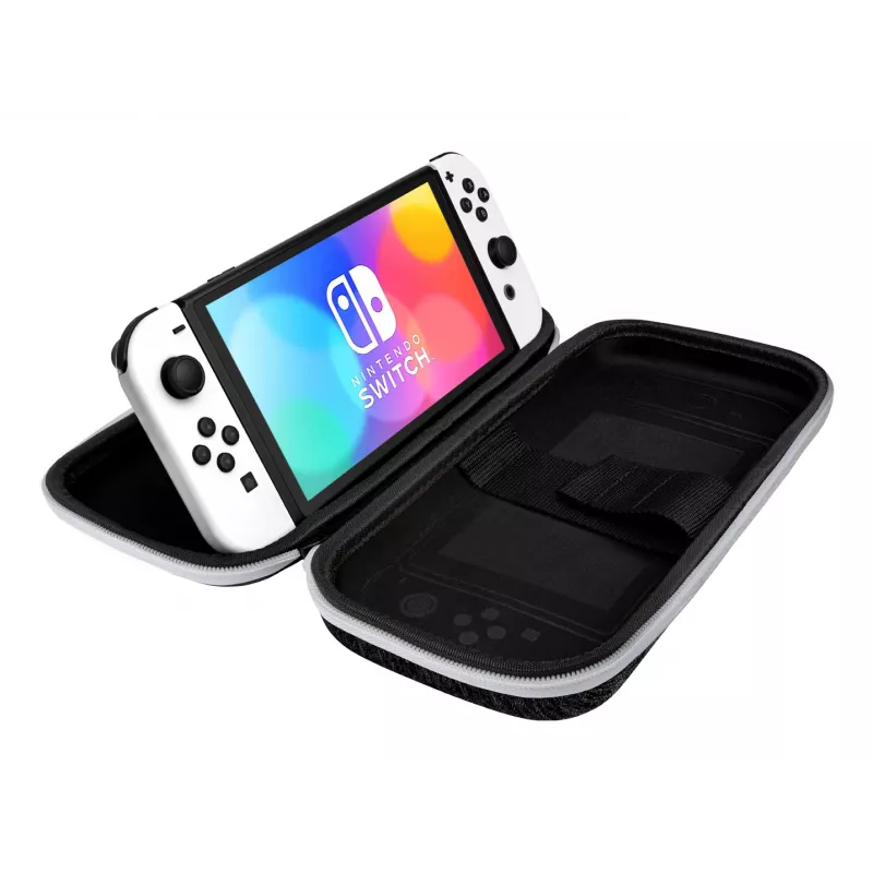 PDP plonas Deluxe: Juoda & White Hardshell case Nintendo Juoda, White