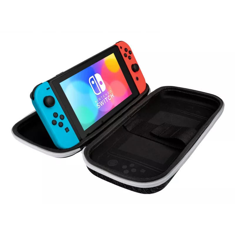 PDP plonas Deluxe: Juoda & White Hardshell case Nintendo Juoda, White