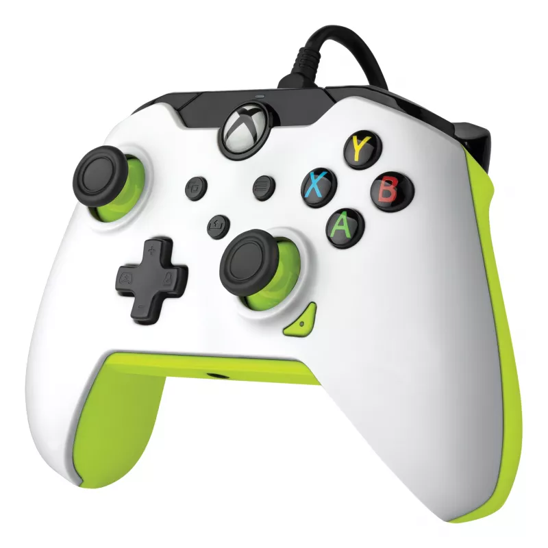 PDP Wired Controller: Electric White - Xbox Series X|S, Xbox One, Xbox, Windows 10/11