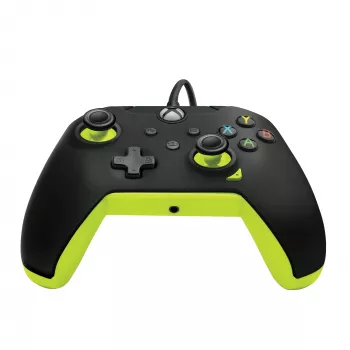 Laidinis PDP žaidimų pultelis Electric Juoda, skirtas Xbox Series X|S, Xbox One ir Windows – USB-C, 2,43 m laidas, D-pad, Meniu/Dalijimosi/Peržiūros mygtukai