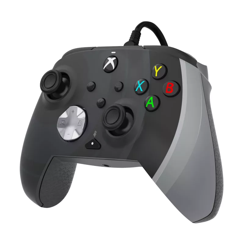 PDP Rematch juodas, baltas USB žaidimų pultas analoginis PC, Xbox One, Xbox Series S, Xbox Series X