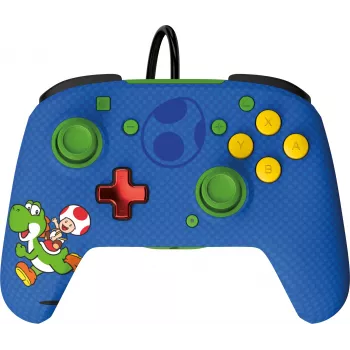 PDP REMATCH laidinis valdiklis: Yoshi & Toad, žaidimų pultas, Nintendo Switch, Nintendo Switch OLED, D-pad, Pradžios mygtukas, Analoginis / Skaitmeninis, Laidinis, USB