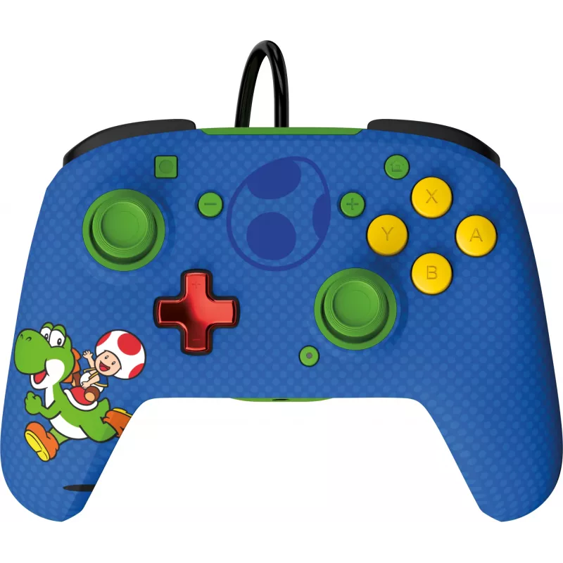 PDP REMATCH laidinis valdiklis: Yoshi & Toad, žaidimų pultas, Nintendo Switch, Nintendo Switch OLED, D-pad, Pradžios mygtukas, Analoginis / Skaitmeninis, Laidinis, USB