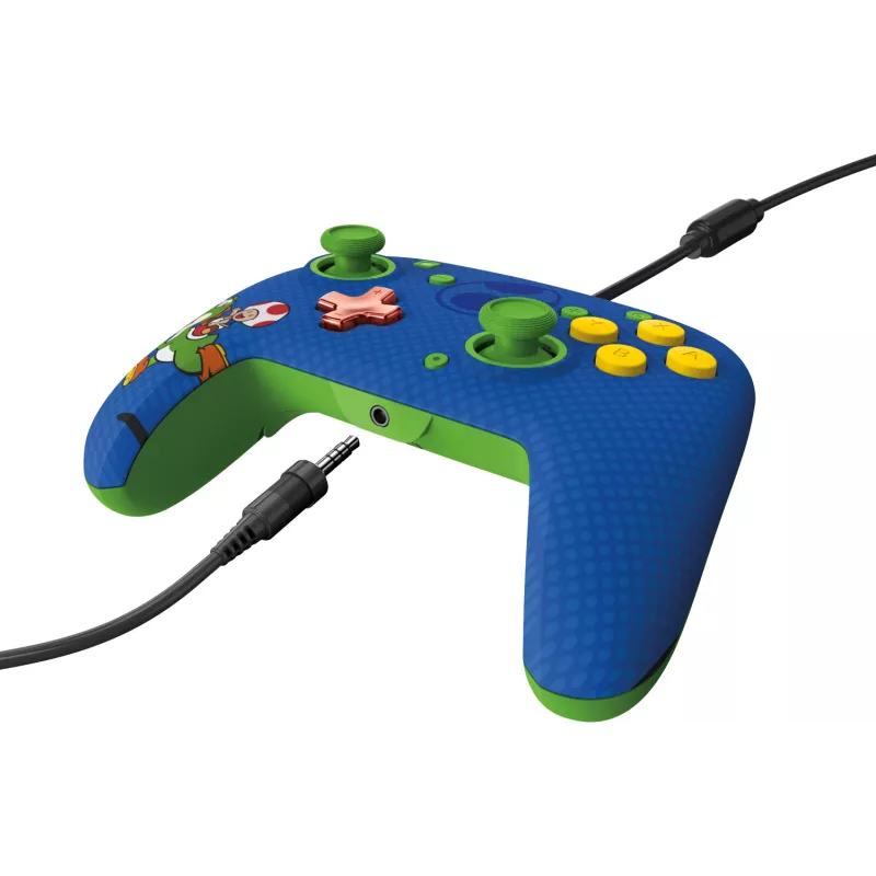 PDP REMATCH laidinis valdiklis: Yoshi & Toad, žaidimų pultas, Nintendo Switch, Nintendo Switch OLED, D-pad, Pradžios mygtukas, Analoginis / Skaitmeninis, Laidinis, USB