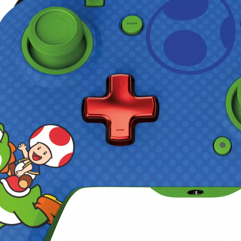 PDP REMATCH laidinis valdiklis: Yoshi & Toad, žaidimų pultas, Nintendo Switch, Nintendo Switch OLED, D-pad, Pradžios mygtukas, Analoginis / Skaitmeninis, Laidinis, USB