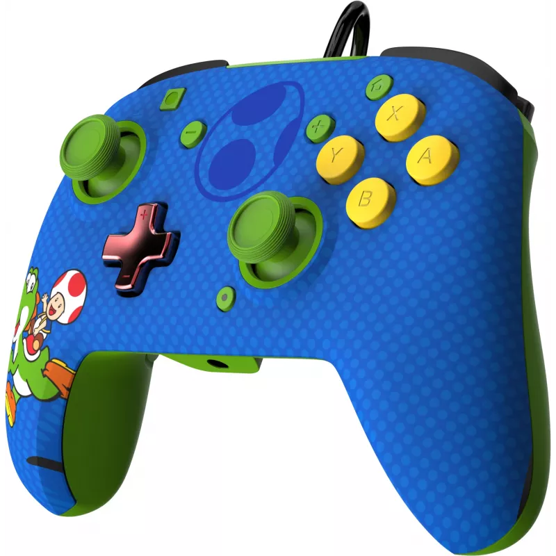 PDP REMATCH laidinis valdiklis: Yoshi & Toad, žaidimų pultas, Nintendo Switch, Nintendo Switch OLED, D-pad, Pradžios mygtukas, Analoginis / Skaitmeninis, Laidinis, USB