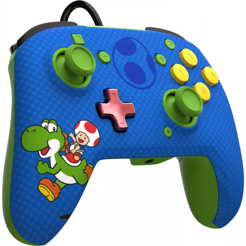 PDP REMATCH laidinis valdiklis: Yoshi & Toad, žaidimų pultas, Nintendo Switch, Nintendo Switch OLED, D-pad, Pradžios mygtukas, Analoginis / Skaitmeninis, Laidinis, USB