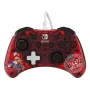 “Rock Candy”: Mario Punch Red, permatomas USB žaidimų pultas, analoginis / skaitmeninis, skirtas Nintendo Switch, Nintendo Switch Lite, Nintendo Switch OLED