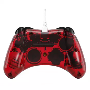 “Rock Candy”: Mario Punch Red, permatomas USB žaidimų pultas, analoginis / skaitmeninis, skirtas Nintendo Switch, Nintendo Switch Lite, Nintendo Switch OLED