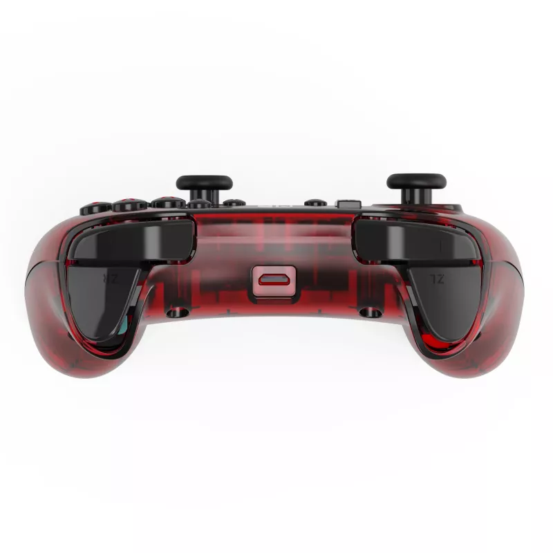 “Rock Candy”: Mario Punch Red, permatomas USB žaidimų pultas, analoginis / skaitmeninis, skirtas Nintendo Switch, Nintendo Switch Lite, Nintendo Switch OLED
