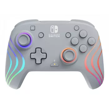 PDP Afterglow Wave pilkas USB žaidimų pultas analoginis / skaitmeninis, skirtas Nintendo Switch, Nintendo Switch OLED