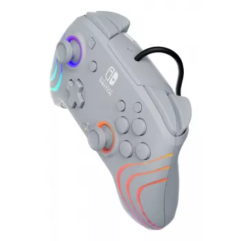 PDP Afterglow Wave pilkas USB žaidimų pultas analoginis / skaitmeninis, skirtas Nintendo Switch, Nintendo Switch OLED