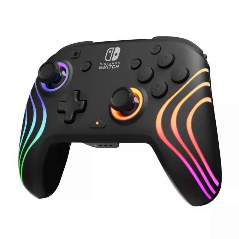 PDP Afterglow Wave Juoda USB žaidimų valdiklis Analoginis / Skaitmeninis Nintendo Switch, Nintendo Switch Lite, Nintendo Switch OLED
