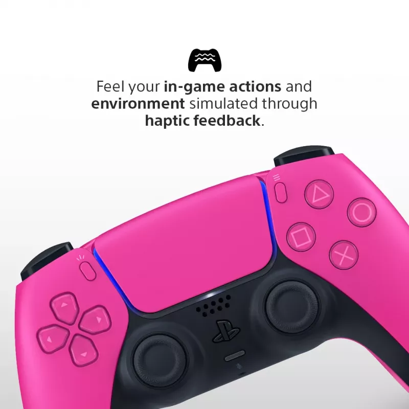 Žaidimų pultelis Sony DualSense v3, skirtas PlayStation 5 – rožinis, Bluetooth ir USB Type-C, įmontuota baterija