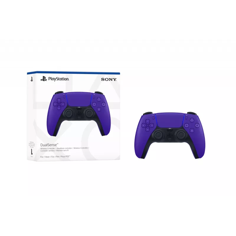 Sony belaidis valdiklis DualSense Galactic Purple V2, žaidimų pultas, PlayStation 5, Atgal mygtukas, Meniu mygtukas, Pradžios mygtukas, Analoginis / skaitmeninis, Įvairios, Laidinis ir belaidis