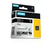 DYMO Rhino pramoninės vinilinės etiketės | 19 mm x 5,5 m | Balta spauda ant juodo | Lipnios | skirtos „LabelManager“ ir „Rhino“ etikečių spausdintuvams