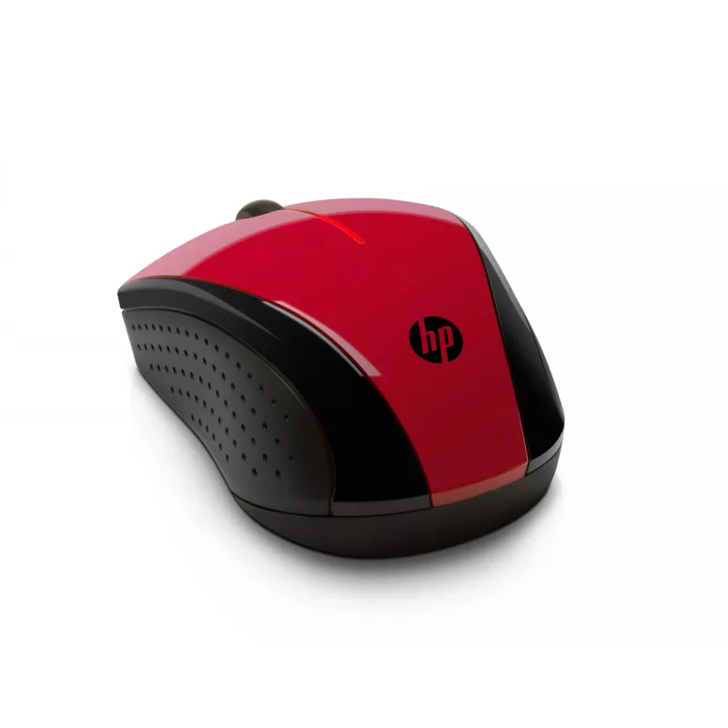 HP X3000 Sunset Red belaidė pelė, abiem rankoms tinkama, optinė, RF belaidė, 1200 DPI, raudona