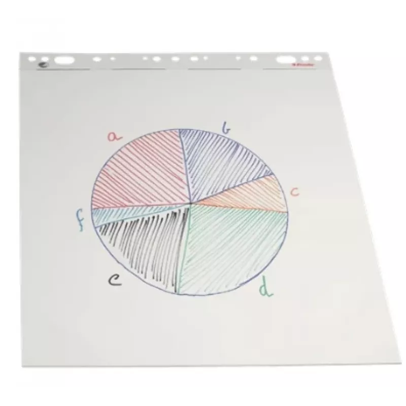 Esselte Flipchart bloknotas 59x80cm 70 gsm 50 lapų, Balta, 59x83, 50 lapų, 70 g/m²