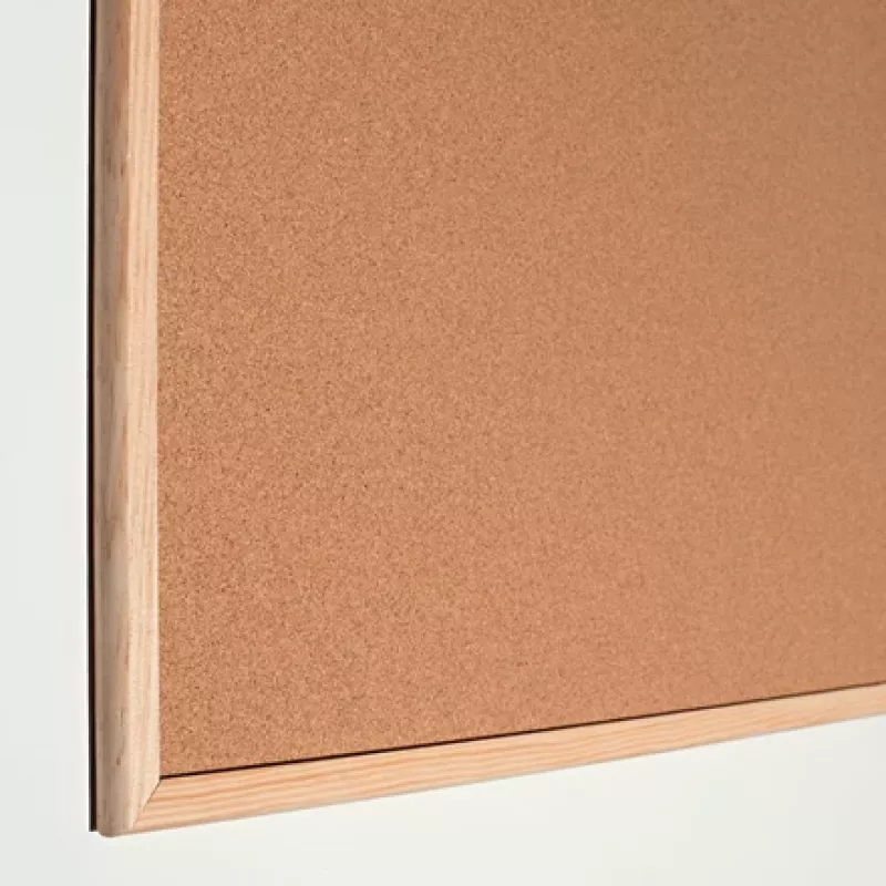 Esselte Standartinė kamštinė skelbimų lenta su mediniu rėmu 100x60 cm, mediena, mediena, kamštiena, horizontaliai, standartinė, 595 mm