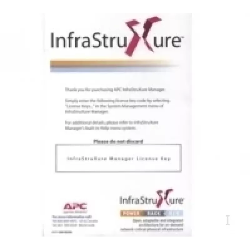 APC InfraStruXure® Manager, 25 vartotojų 25 licencijos