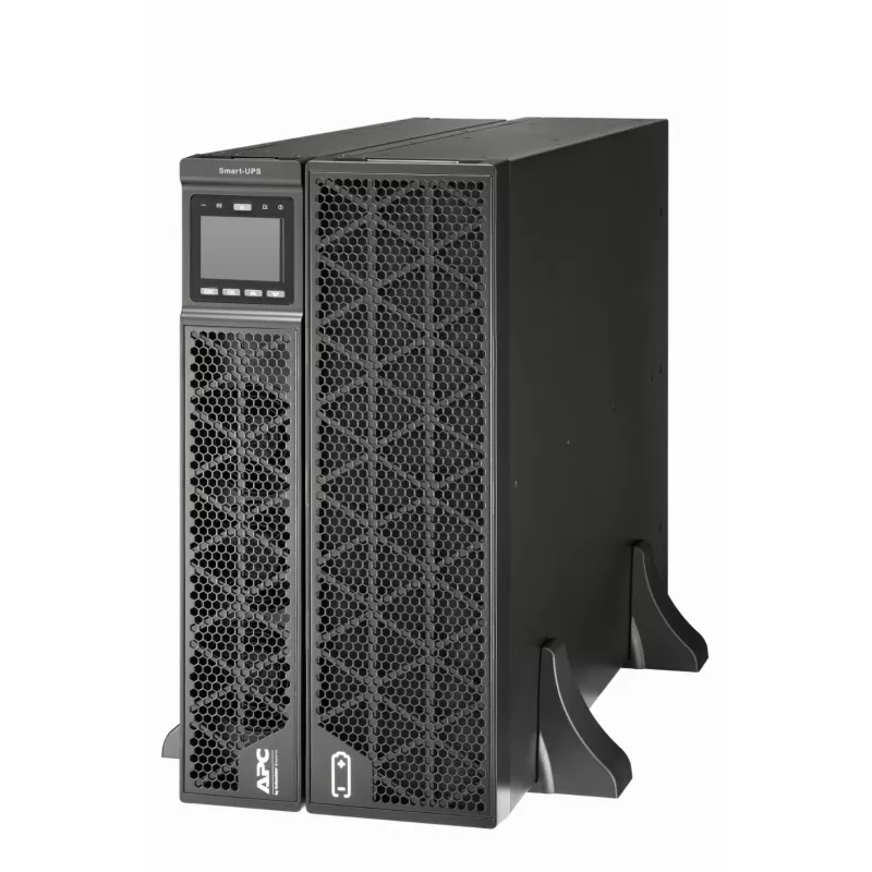 APC Smart-UPS On-Line, 8kVA/8kW, montuojamas stovu / bokšte, 230V, 2x IEC C13+1x IEC C19+laidinis 3 laidų (H+N+E) lizdai, tinklo plokštė, be montavimo bėgelių