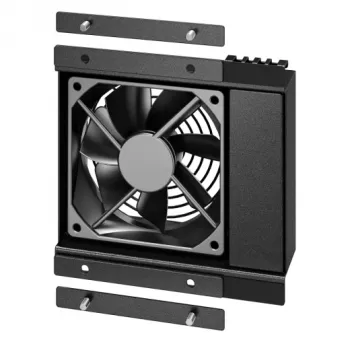 APC Easy Rack ventiliatoriaus dėklas, su vienu ventiliatoriumi, juodos spalvos, juoda