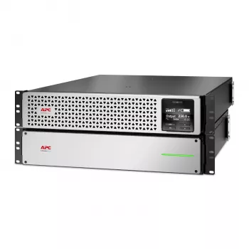 APC Smart-UPS On-Line, 1500VA, ličio jonų, montuojamas į stelažą 4U, 230V, 8x C13 IEC lizdai, tinklo plokštė, prailgintas veikimo laikas, komplekte bėgelių rinkinys