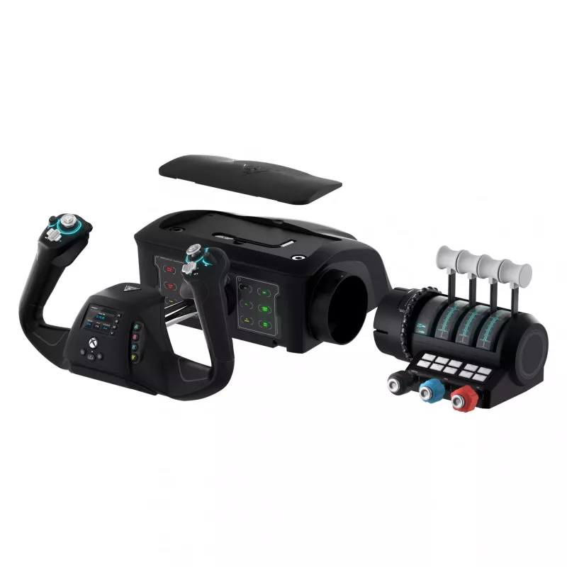 Flight Sim Turtle Beach VelocityOne Flight Juoda USB Analogue Digital PC Xbox