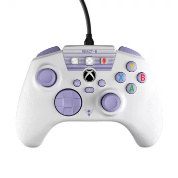 Turtle Beach REACT-R Purple, White USB Gamepad PC, Xbox One, Xbox One S, Xbox One X, Xbox Series S, Xbox Series X