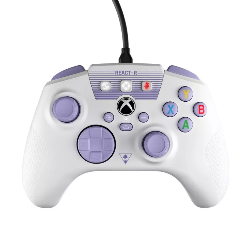 Turtle Beach REACT-R Purple, White USB Gamepad PC, Xbox One, Xbox One S, Xbox One X, Xbox Series S, Xbox Series X