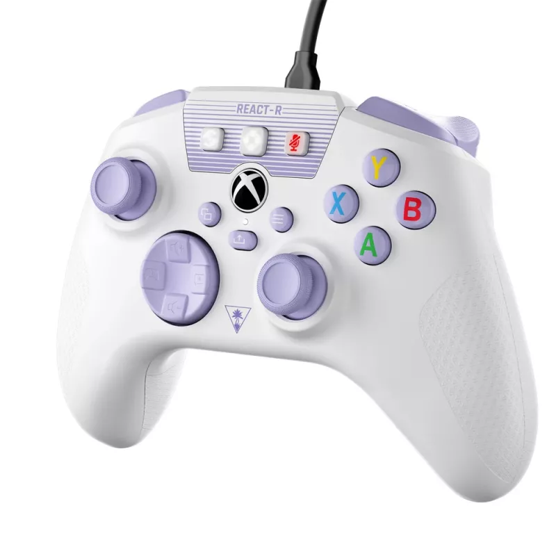 Turtle Beach REACT-R Purple, White USB Gamepad PC, Xbox One, Xbox One S, Xbox One X, Xbox Series S, Xbox Series X