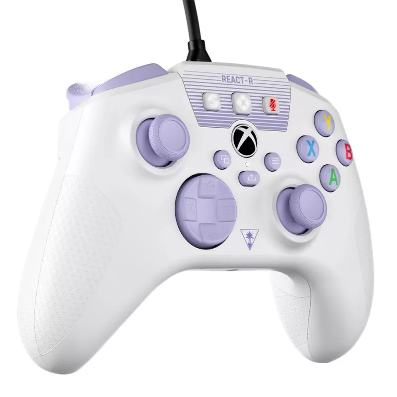 Turtle Beach REACT-R Purple, White USB Gamepad PC, Xbox One, Xbox One S, Xbox One X, Xbox Series S, Xbox Series X