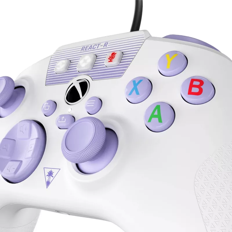 Turtle Beach REACT-R Purple, White USB Gamepad PC, Xbox One, Xbox One S, Xbox One X, Xbox Series S, Xbox Series X