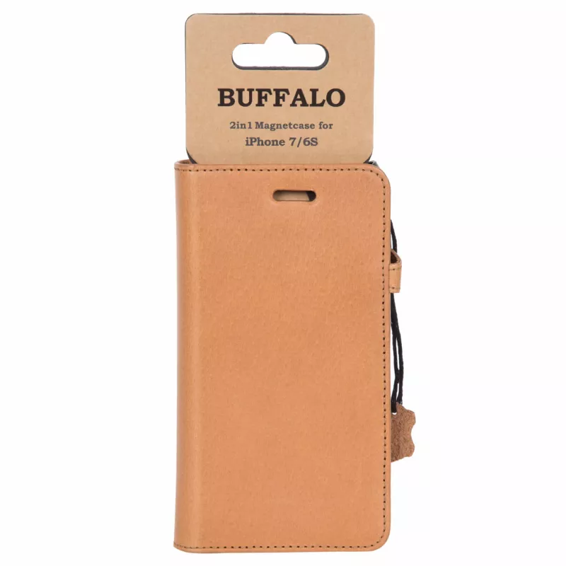 Buffalo 657514 mobiliojo telefono dėklas 11,9 cm (4,7 colio) Flip dėklas Konjako spalva
