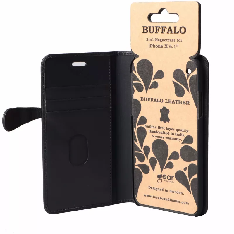 Buffalo 658561 mobiliojo telefono dėklas Folio Juoda